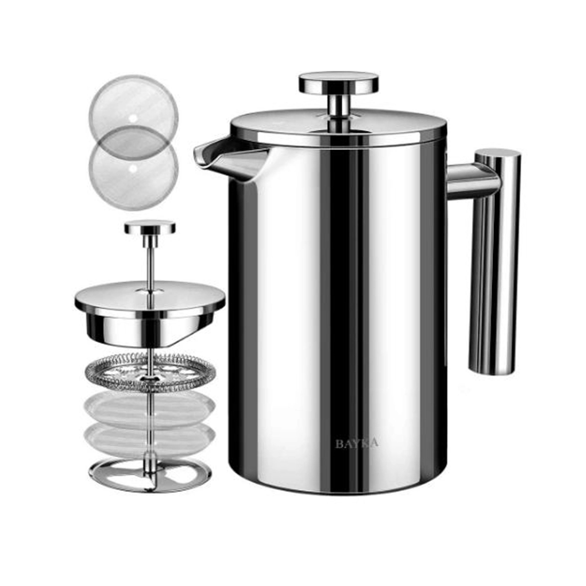 French Press Coffee Maker 304 SS 21oz 1