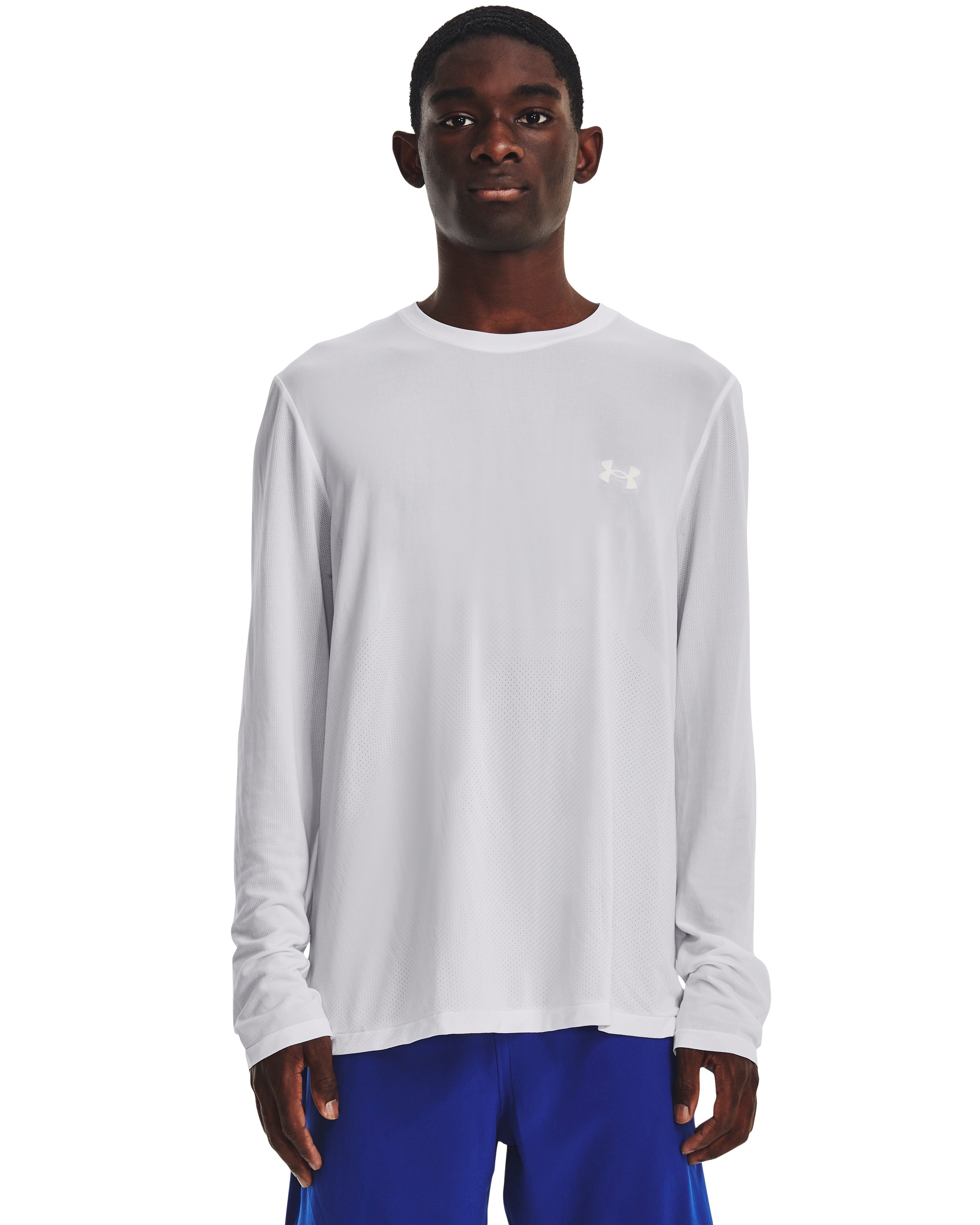 UA Seamless Stride Men's Long Sleeve, custom athletic wear with logo imprint 6