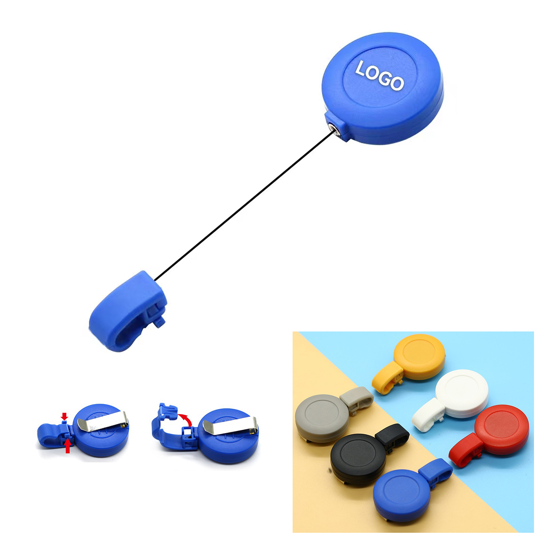 Plastic Retractable Badge Holder 2