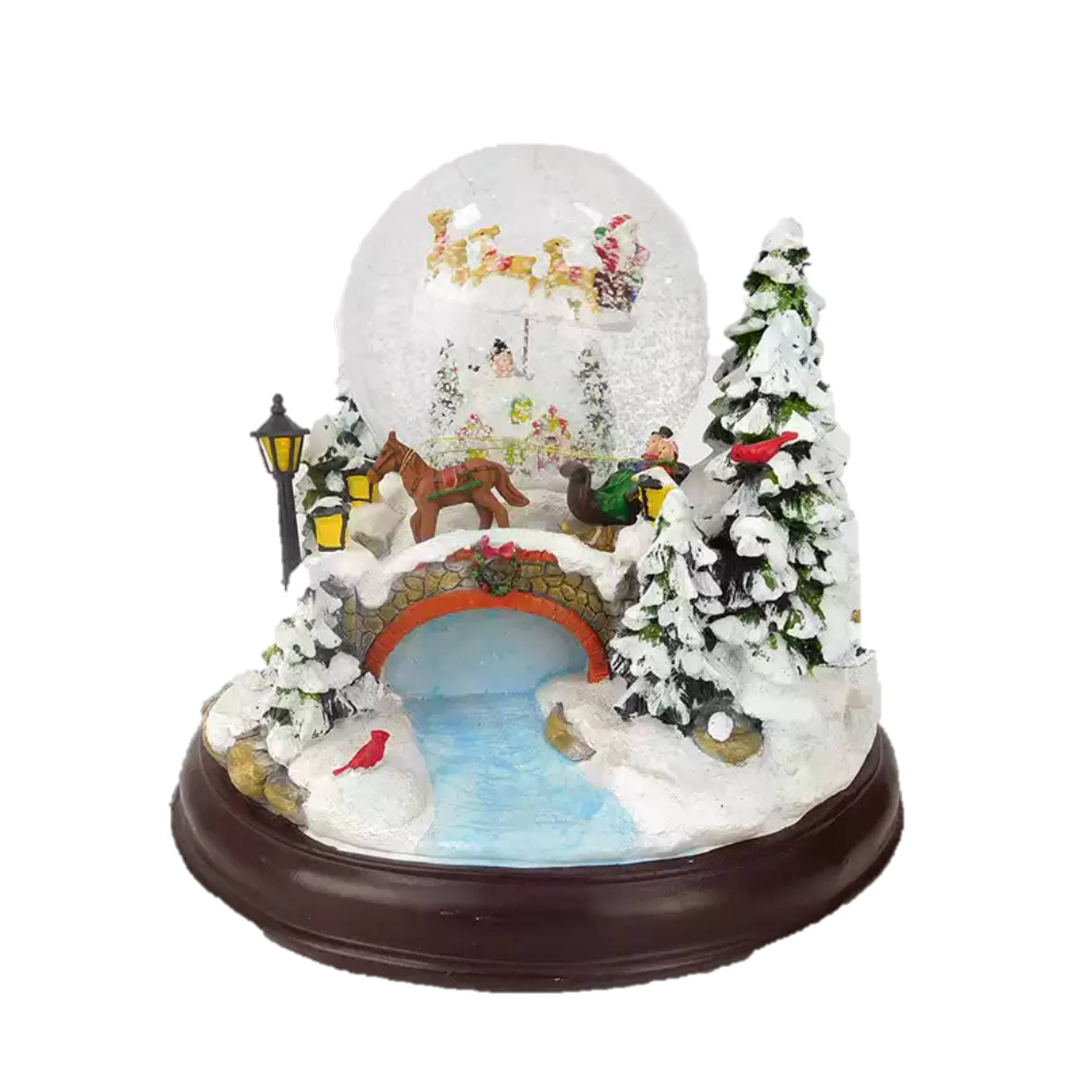 Custom Musical Christmas Snow Globe 2