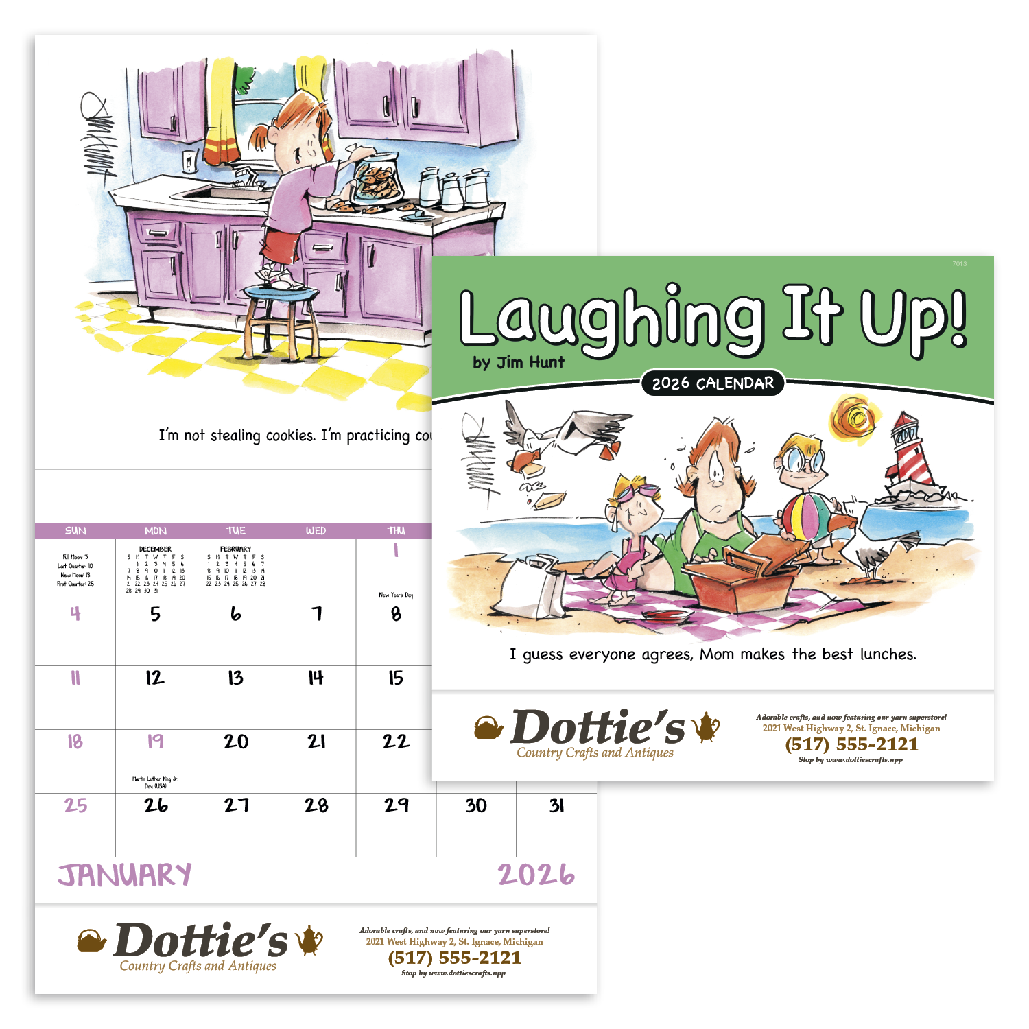 Good Value™ Laughing It Up - Stapled Calendar 13