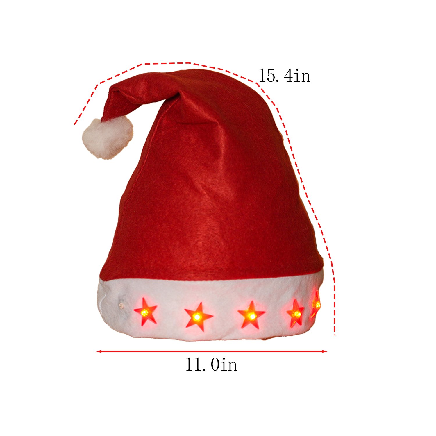 Non Woven LED Christmas Hat 5