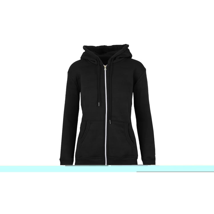 Women's Full Zip Hoodies - S-2X Black 2