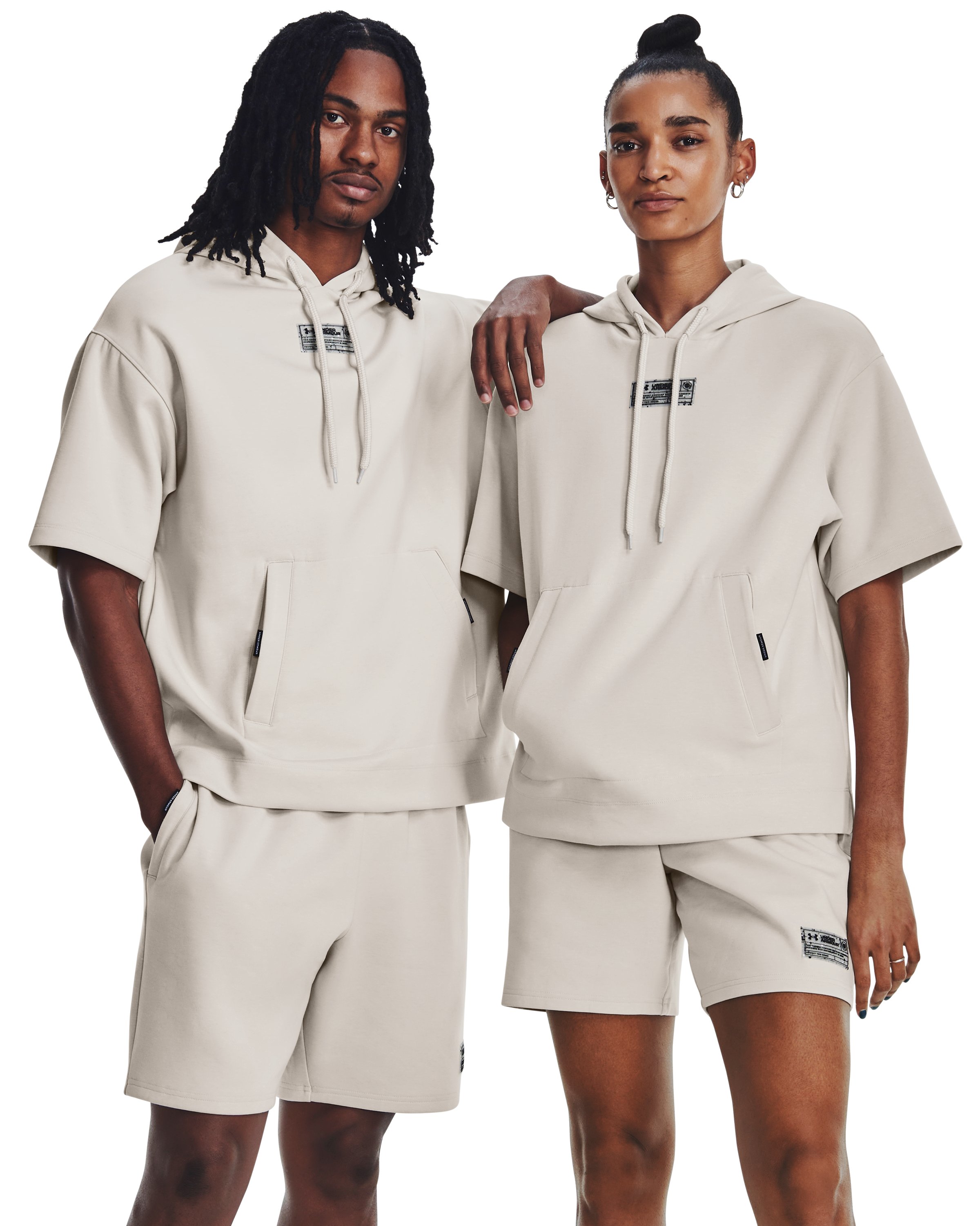 Unisex UA Summit Knit Short Sleeve Hoodie, custom hoodie or sweatshirt with logo imprint 2