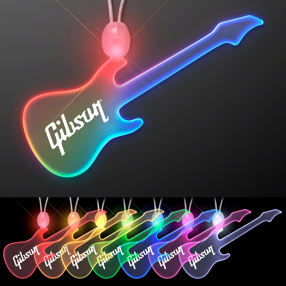 LED Acrylic Guitar Necklace 2