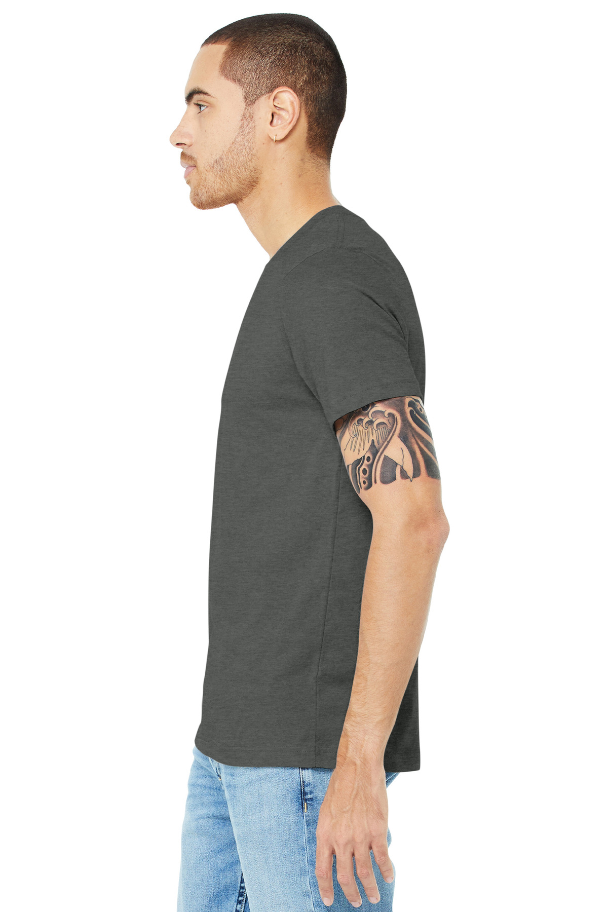 BELLA+CANVAS Unisex Heather CVC Short Sleeve Tee. BC3001CVC 450