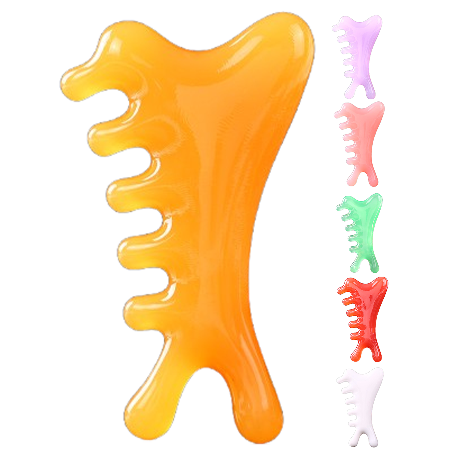 4-in-1 Plastic Gua Sha Facial Roller Massager 8