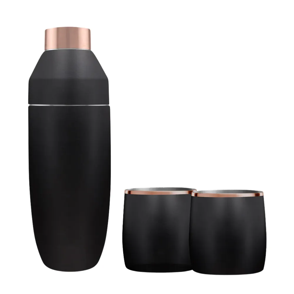 Snowfox Insulated Cocktail Shaker and Rocks Barware Set 11