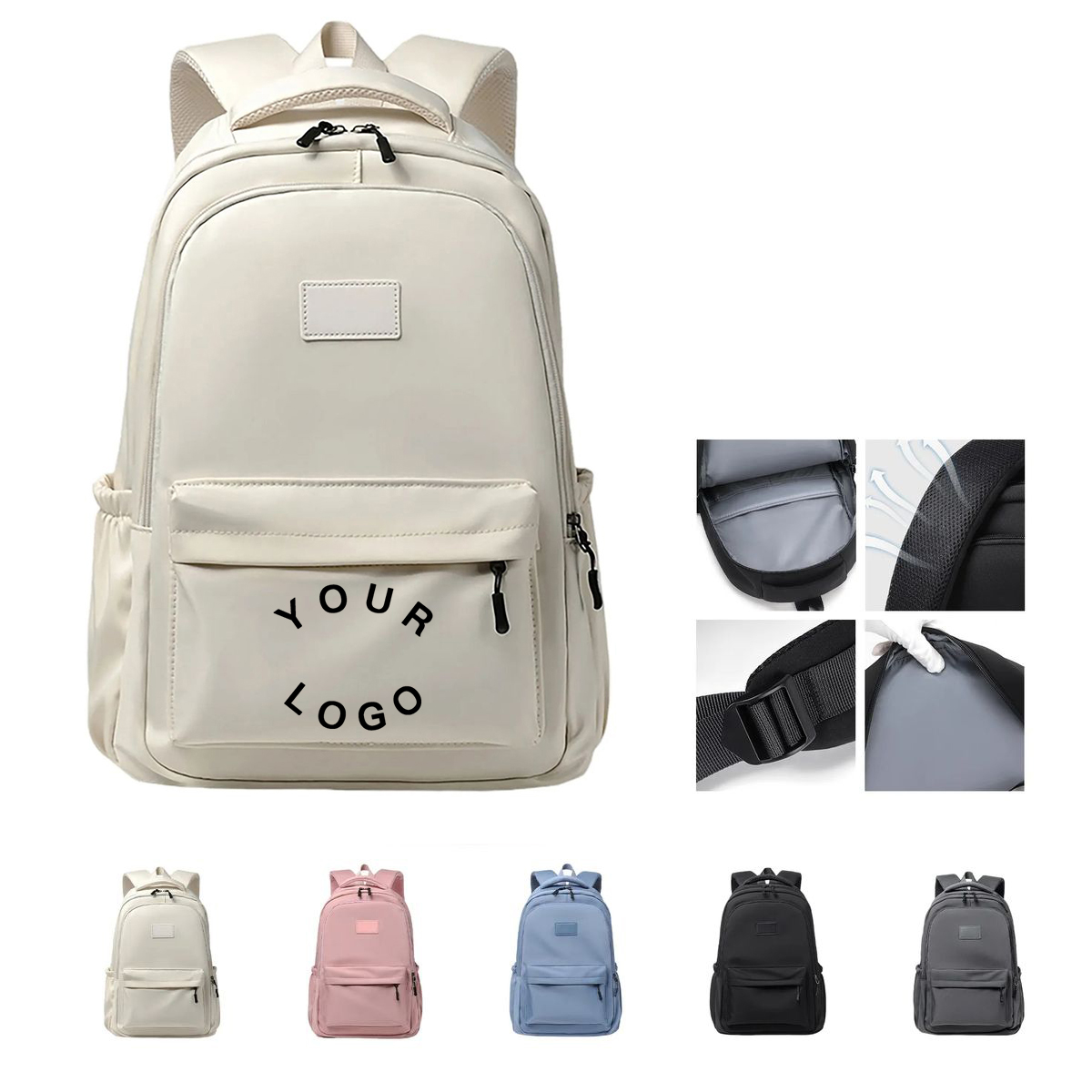 Polyester Backpack with Laptop Compartment 4