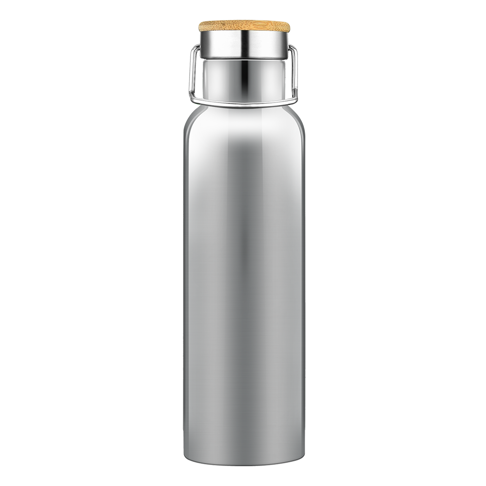 Smith 20oz Stainless Steel Bamboo Cap Water Bottle, custom water bottle with logo imprint 33