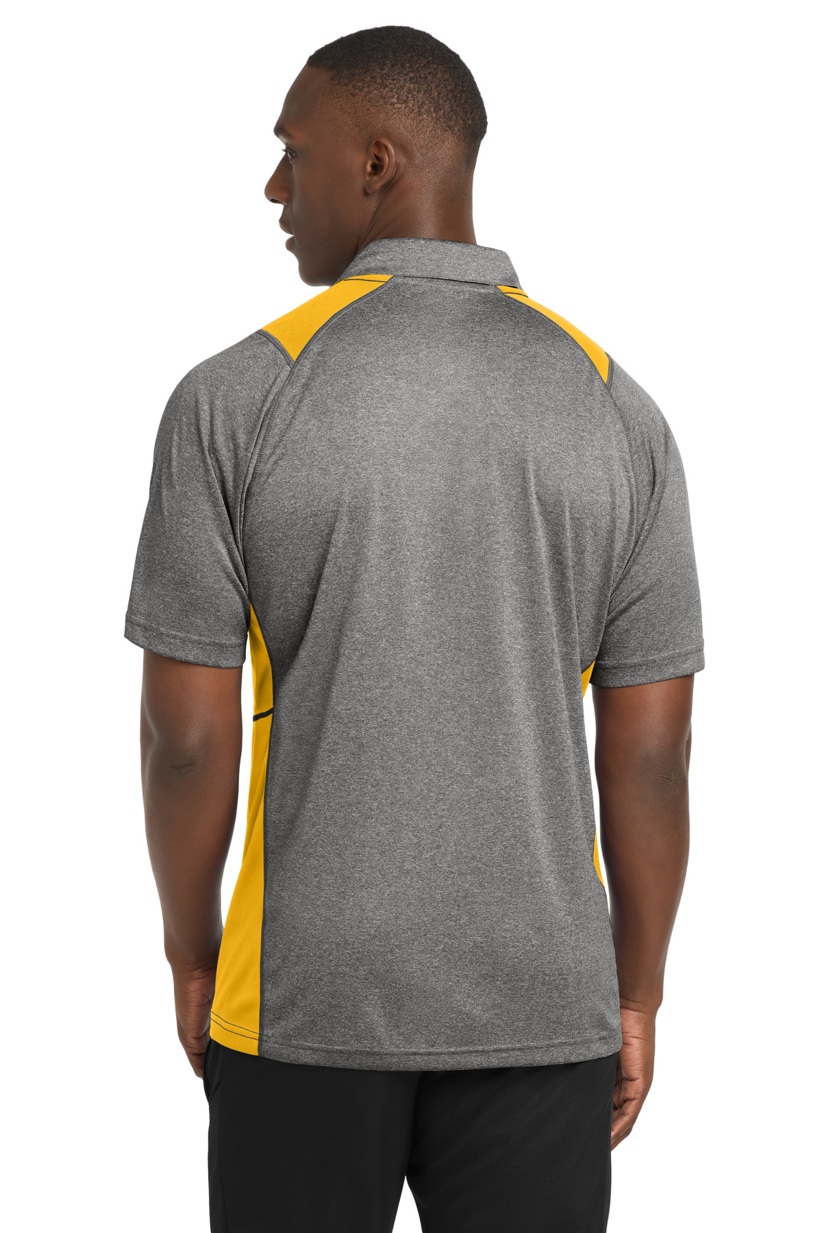 Sport-Tek Heather Colorblock Contender Polo. ST665 84
