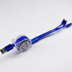 Retractable 3-In-1 Charging Cable 3