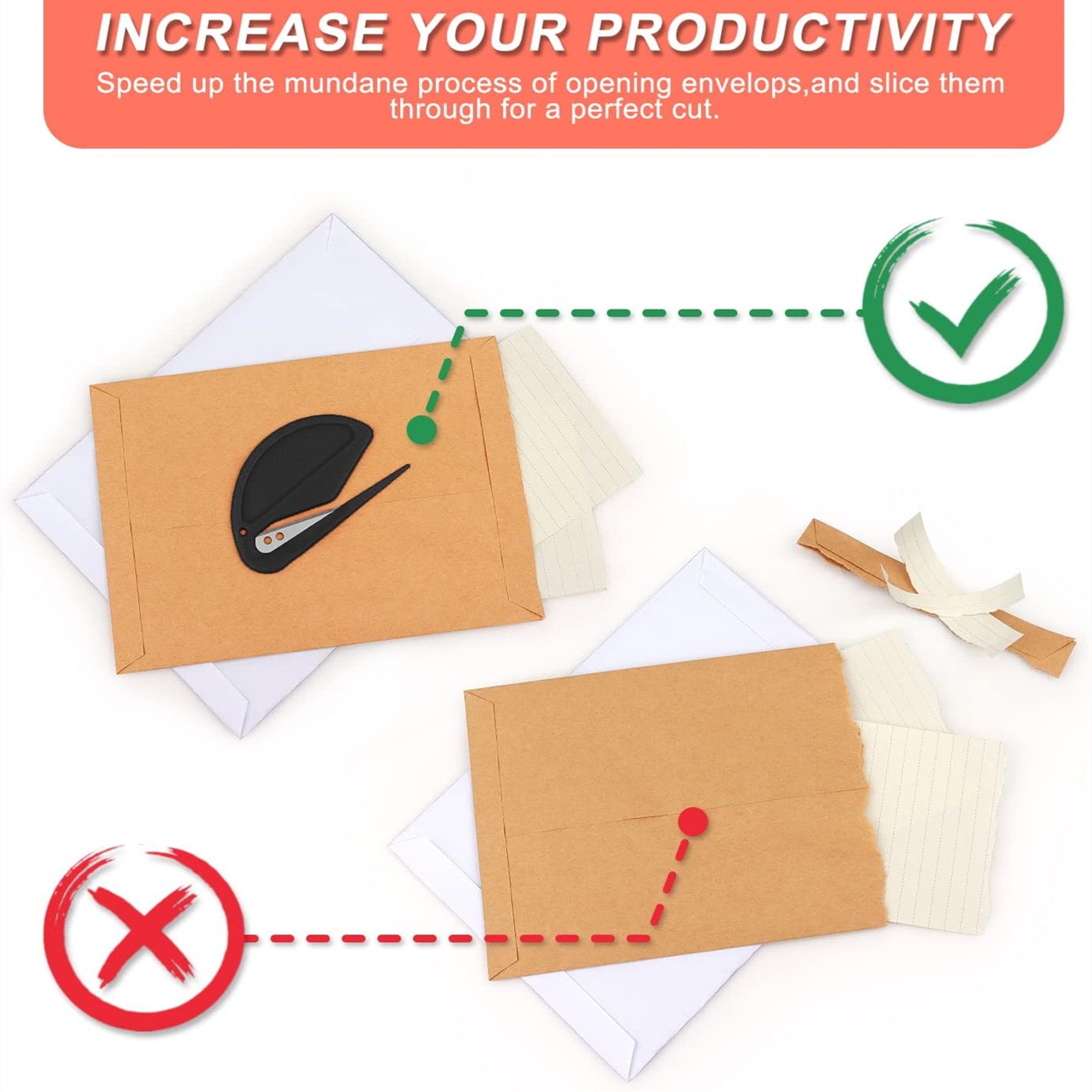 Pack Of 5 Letter Opener Envelope Slitter 4
