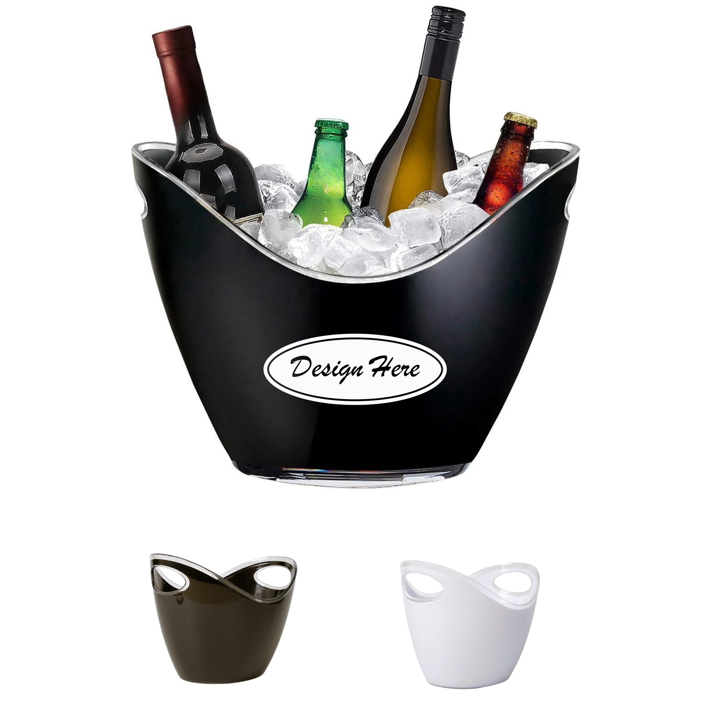 8L PVC Ice Bucket with Dual Handles ?C Sleek & Functional 4