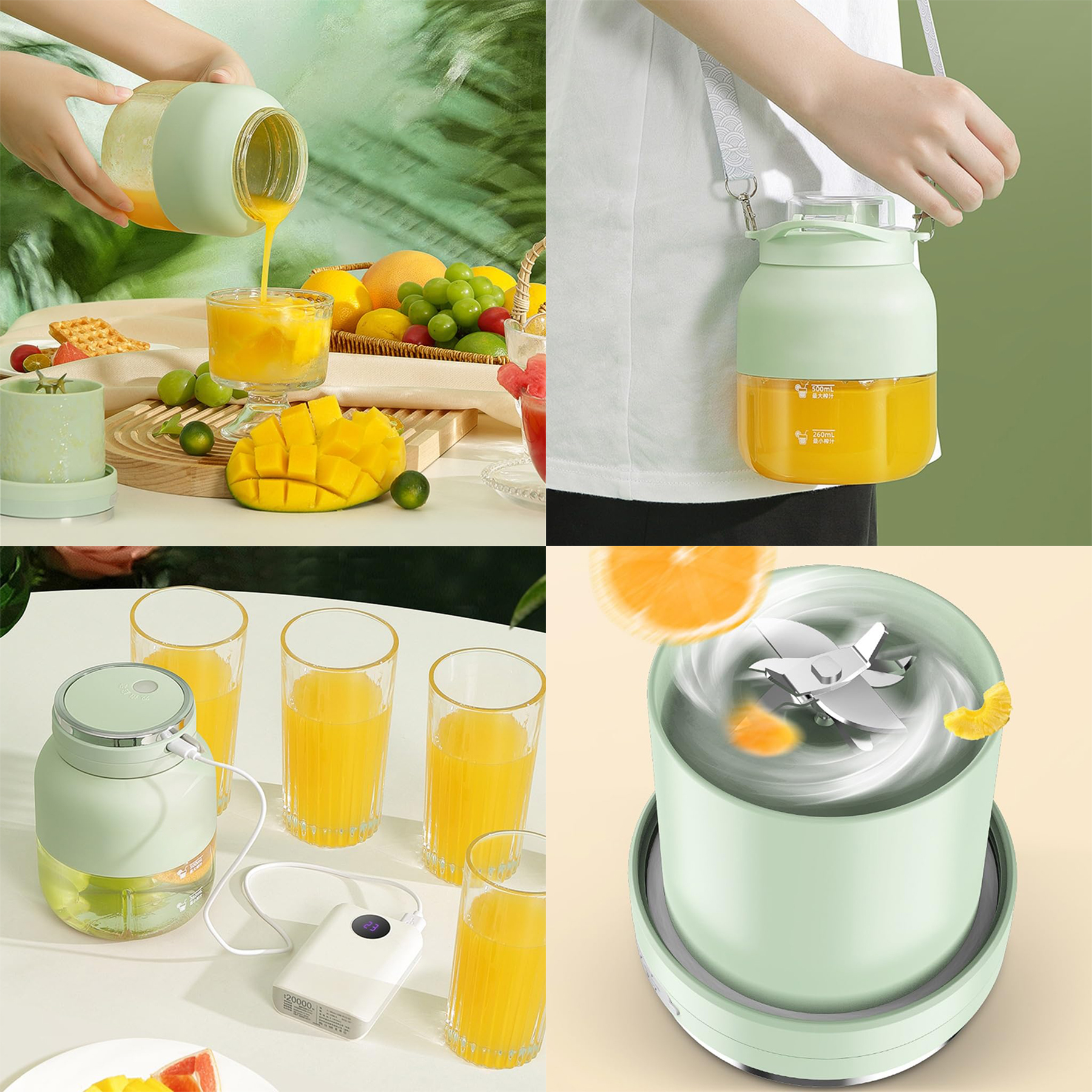 800ml Cordless Juicer Automatic Fruit Juicer  2
