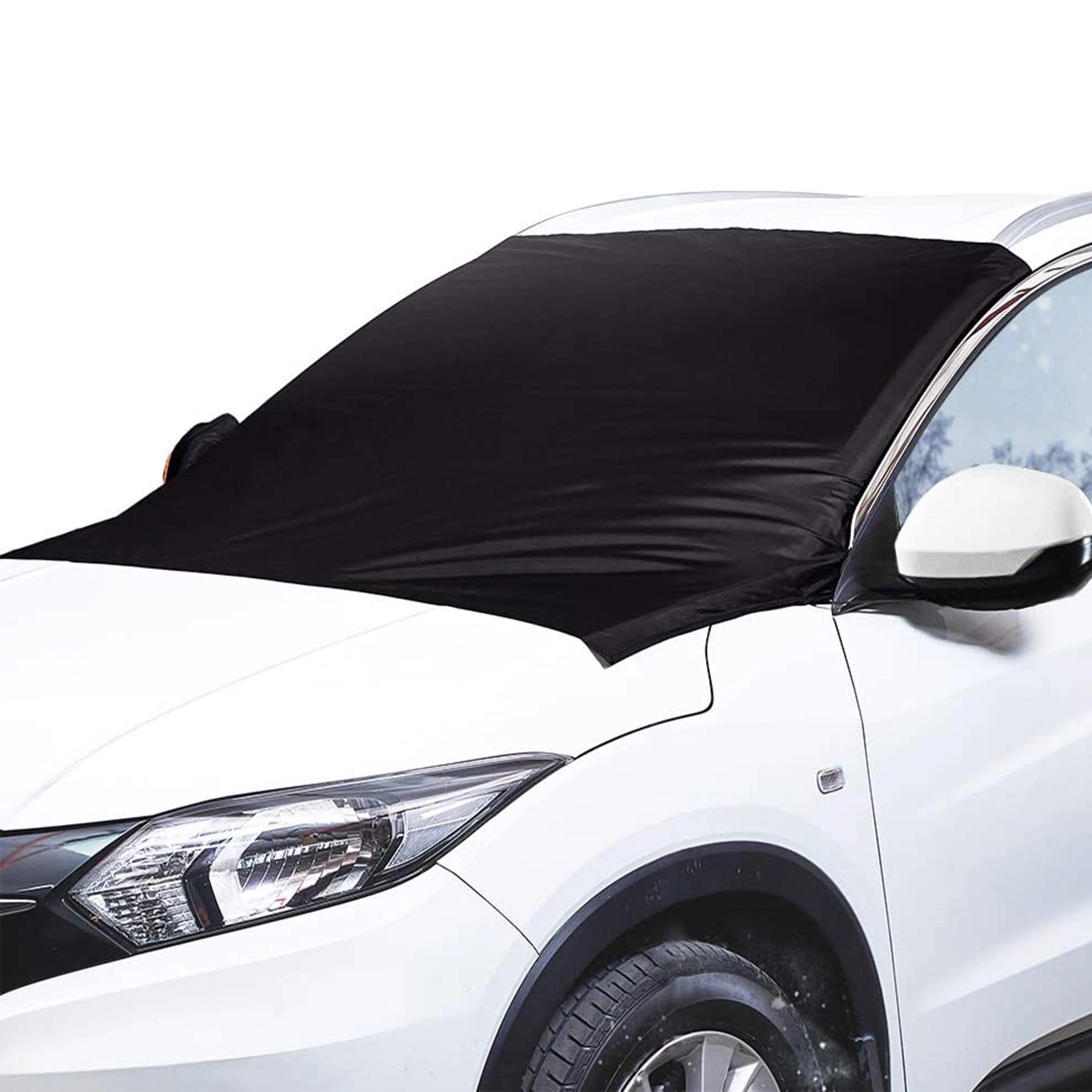 Windshield snow cover with six magnets 1