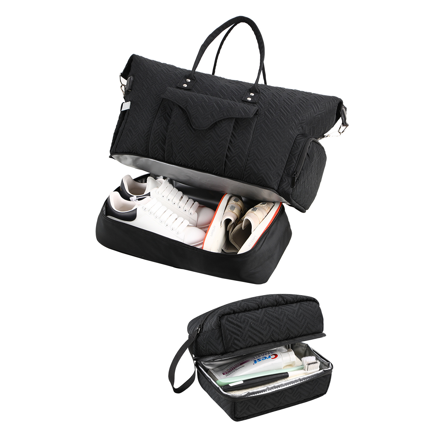 Dry-Wet Separation Fitness Duffel Bag With Usb Charging Port 4