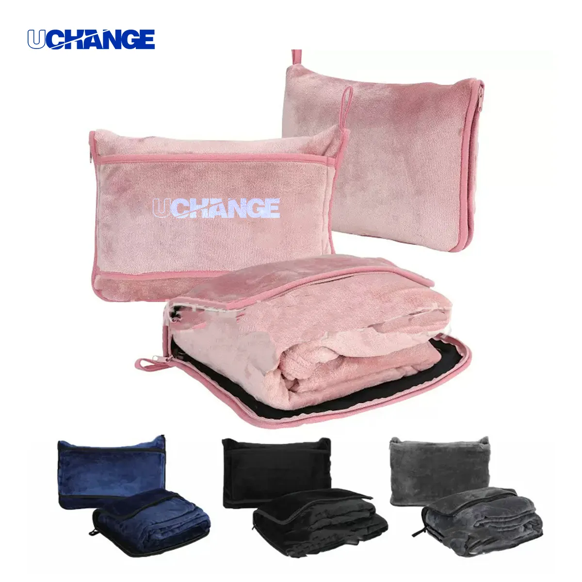 2-In-1 Travel Pillow And Fleece Blanket 5