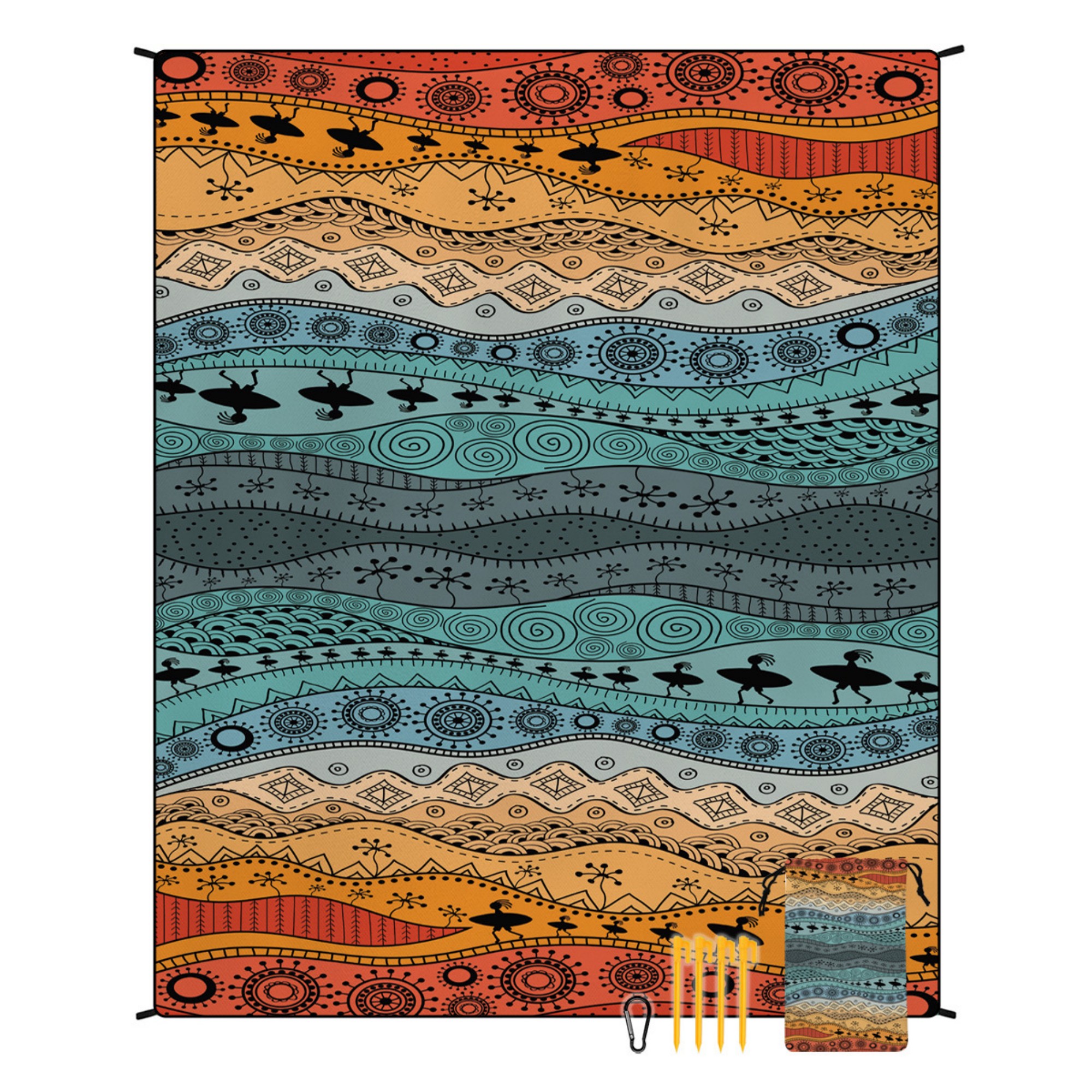Quick Dry Water Resistant Beach Mat 9