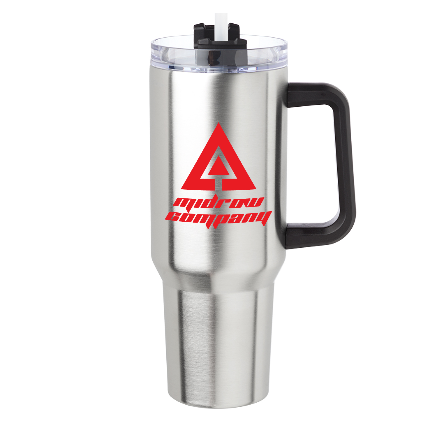 40 oz. Pinnacle Stainless Steel Travel Mug (1 Color Imprint) 2