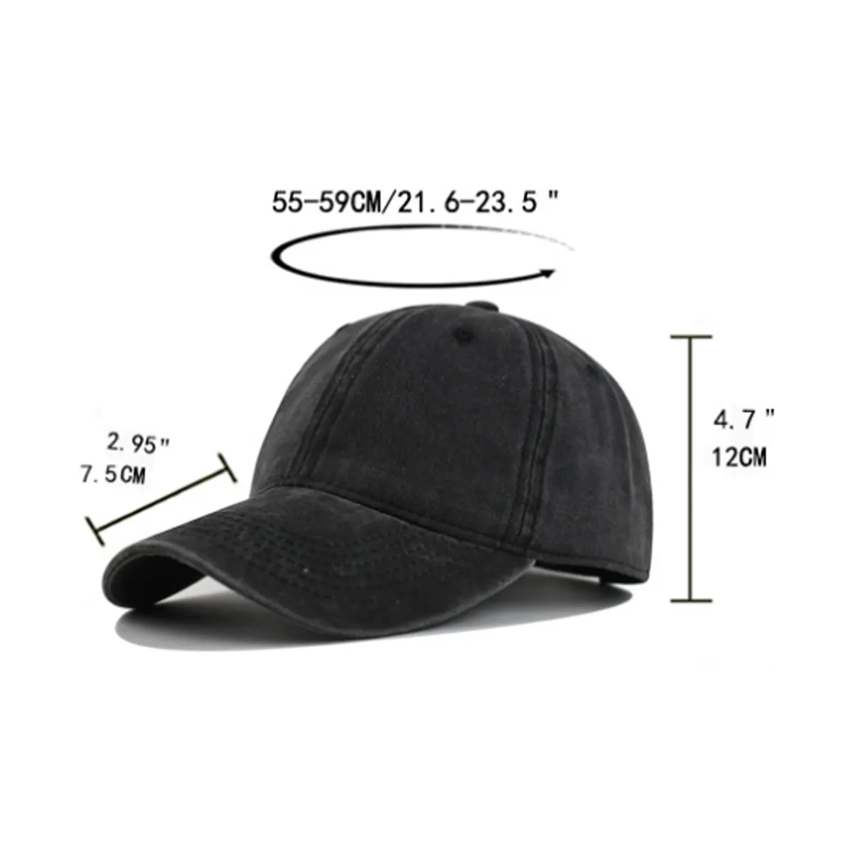 Washed Vintage Baseball Cap - Classic 6-Panel 5