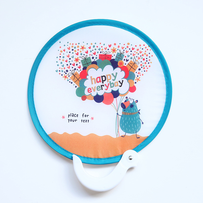 Japanese Style Handheld Round Folding Fan 22