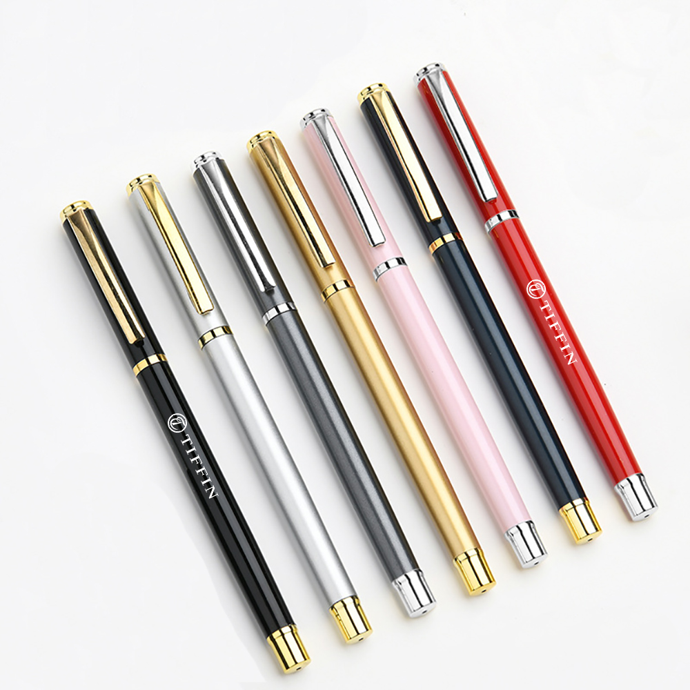 Metal Gel Pen w/ Cap 10