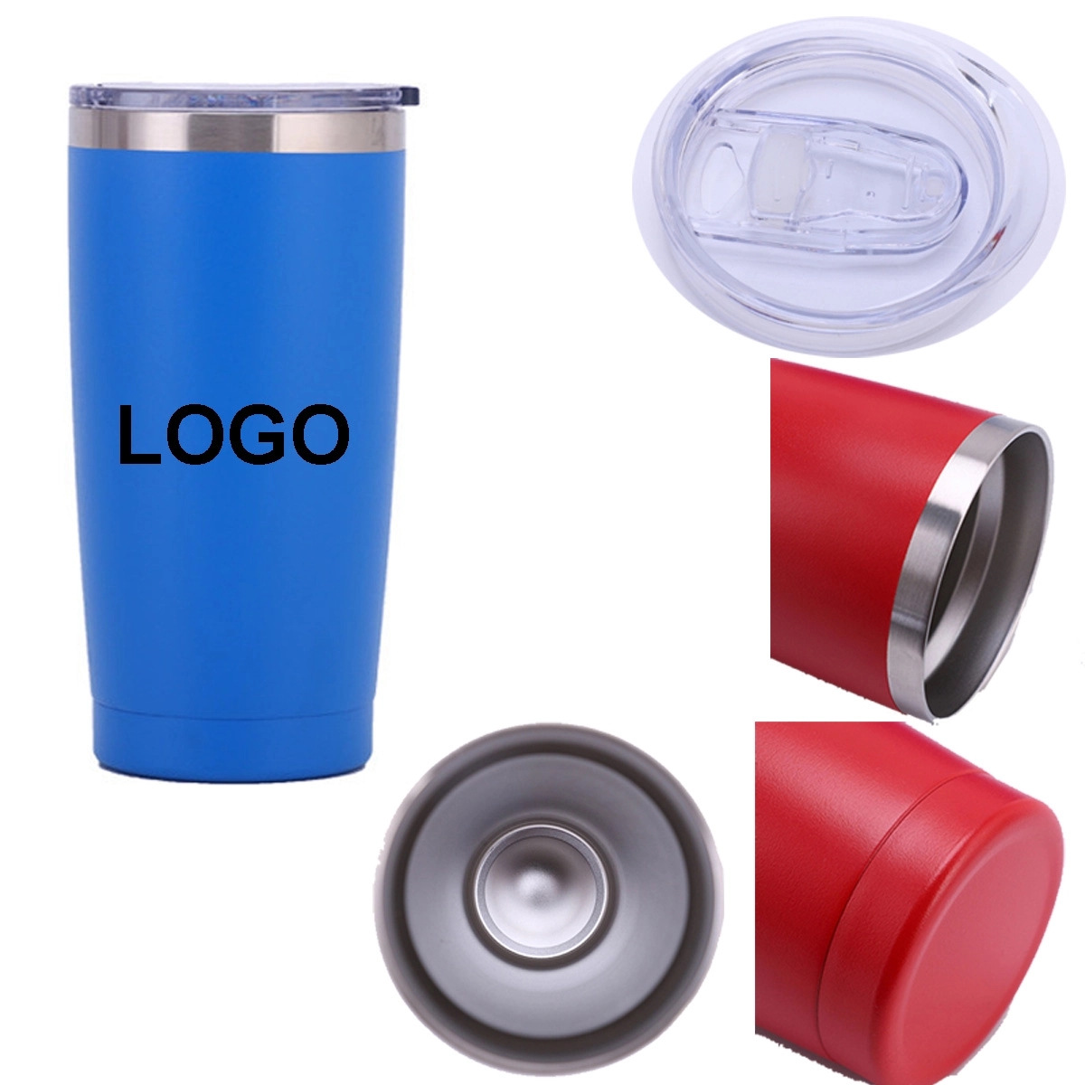20oz Stainless Steel Tumbler with Lid 1