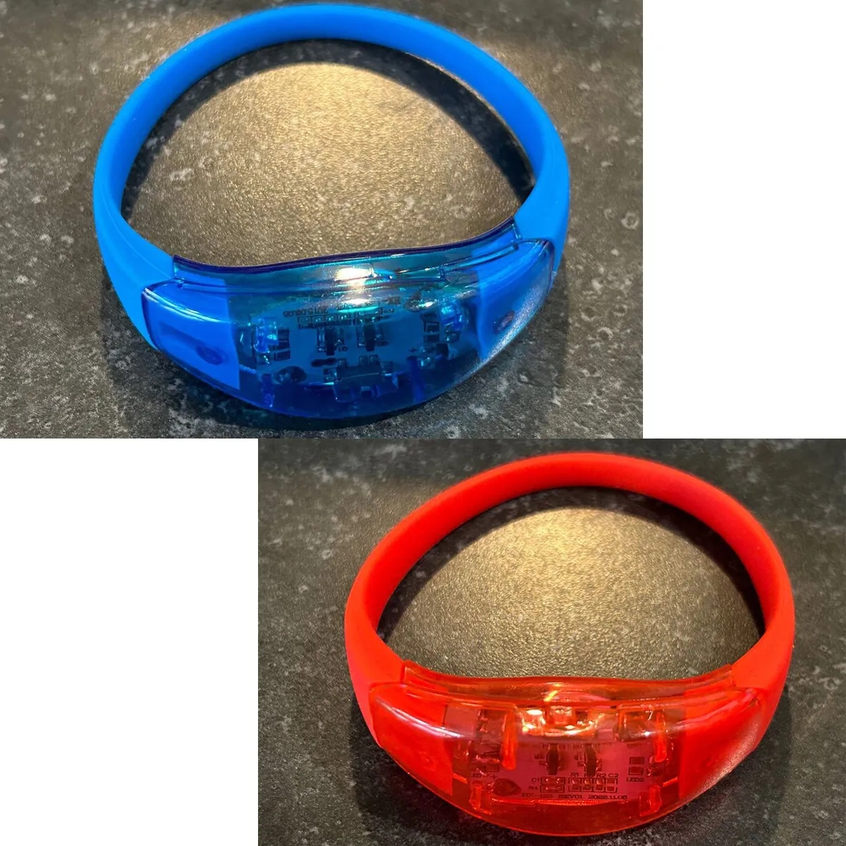 Promotional Sound Activated Bracelets Bangle LED Wristbands 3