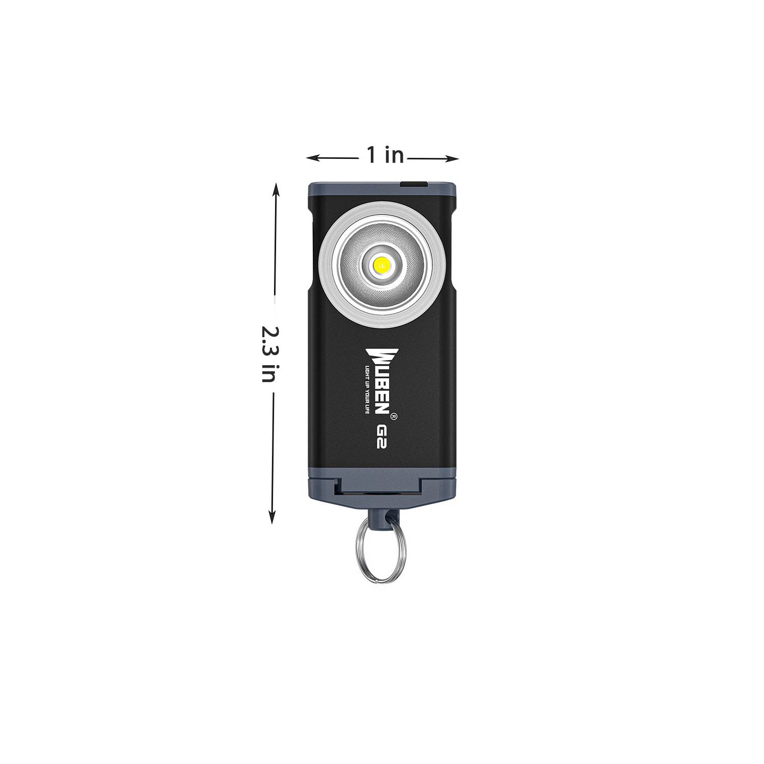 Mini EDC Keychain Flashlight with USB-C Charging 7