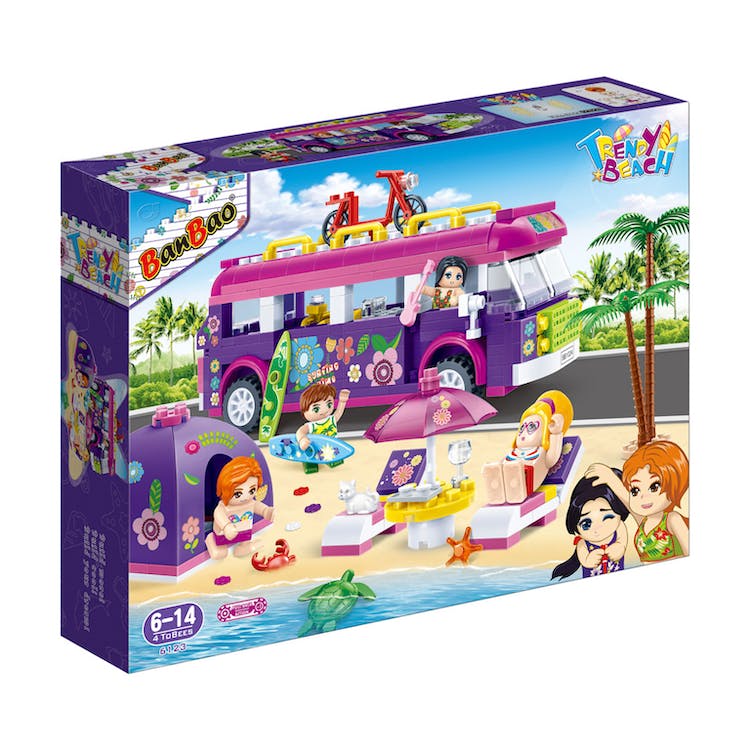 Girls' Beach Party Block Sets - 375 Pieces 1
