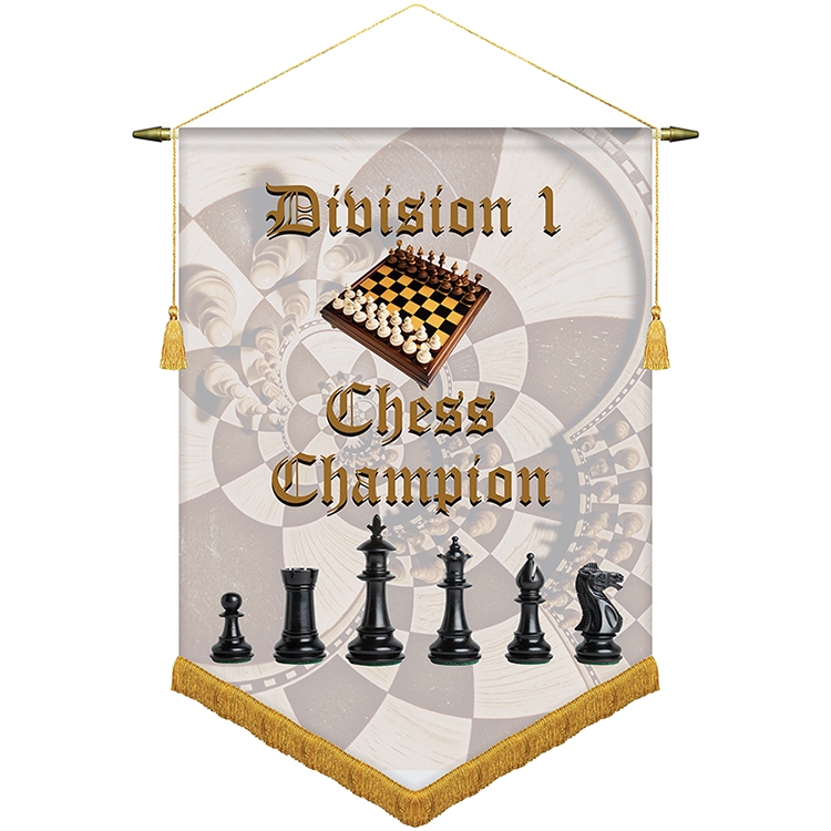 22" x 30" Podium Banner, V Cut/ with Fringe 2