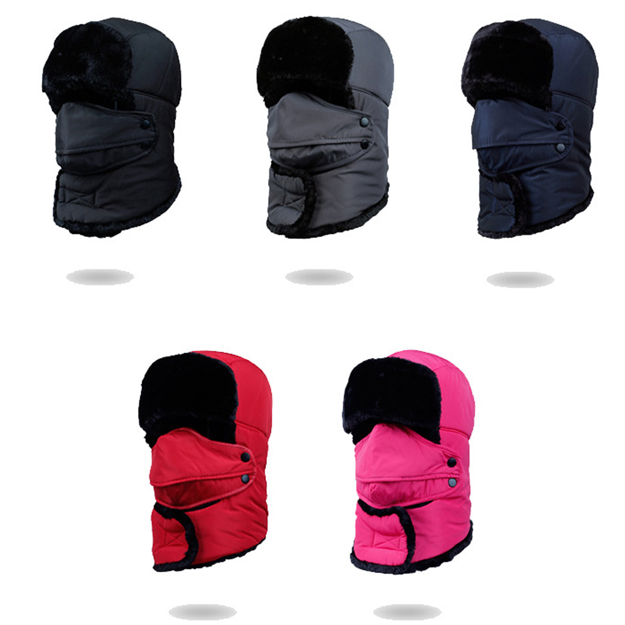Winter Windproof Trapper Hat With Mask 3