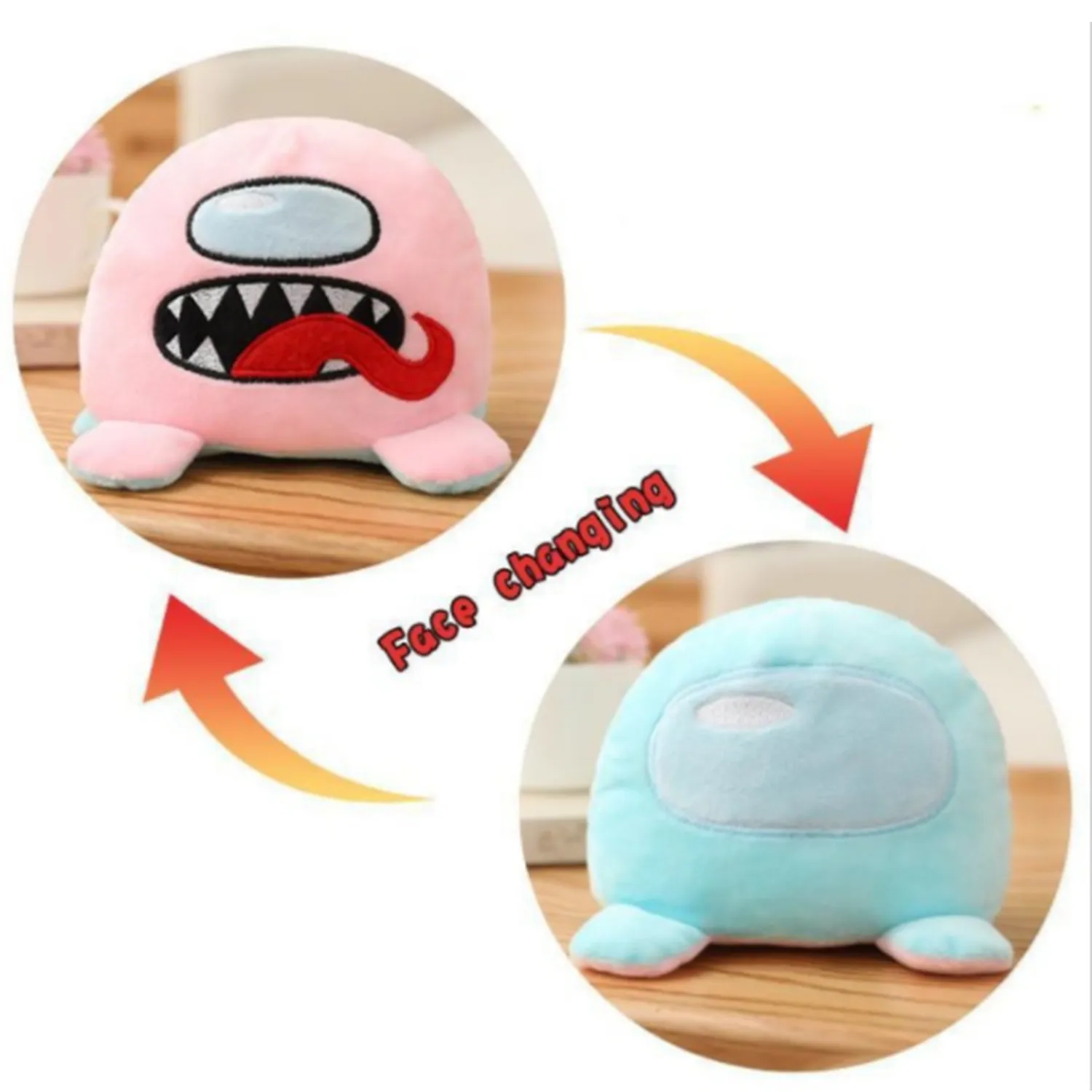 Reversible Expression Plush Toy 4