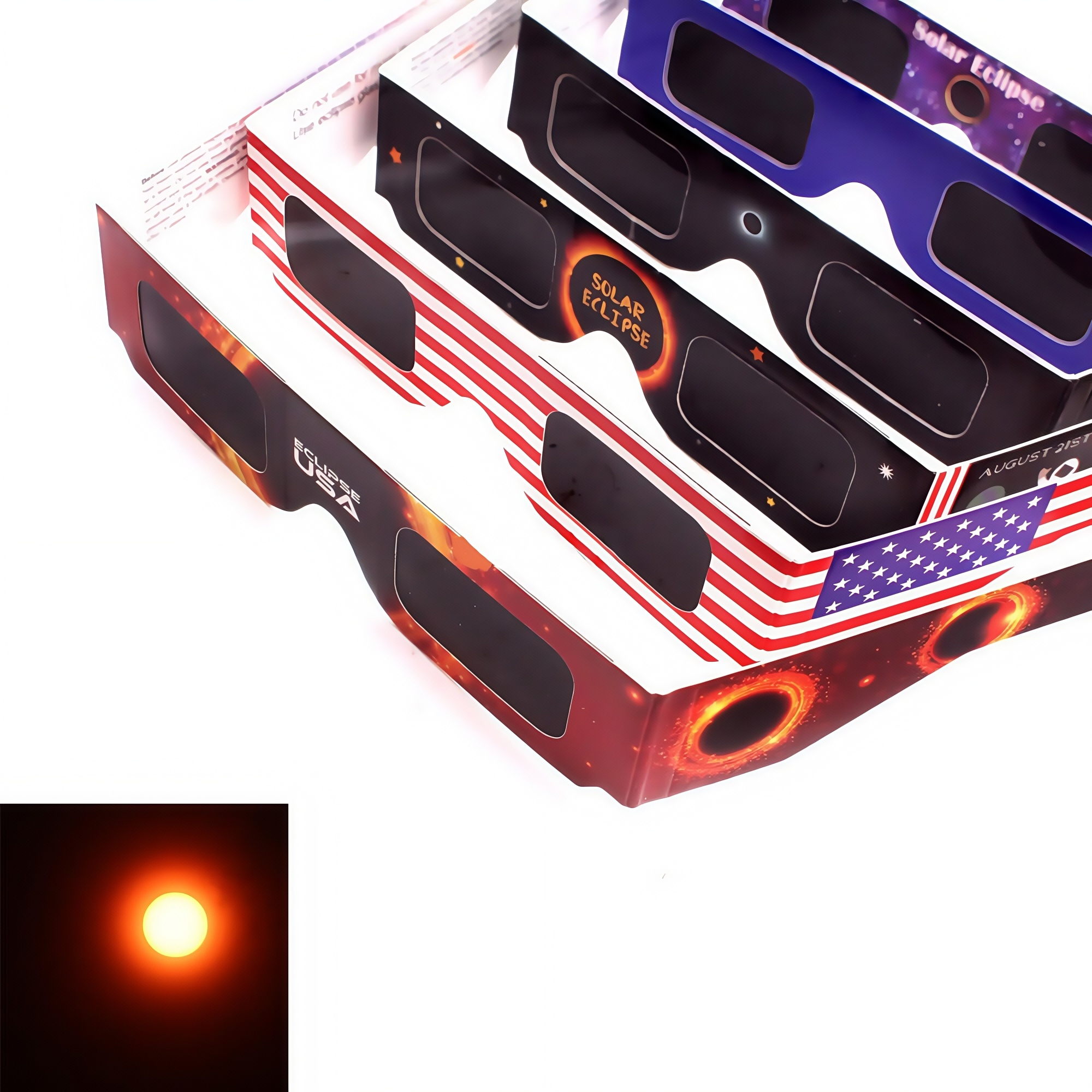 Paper Solar Eclipse Glasses 2