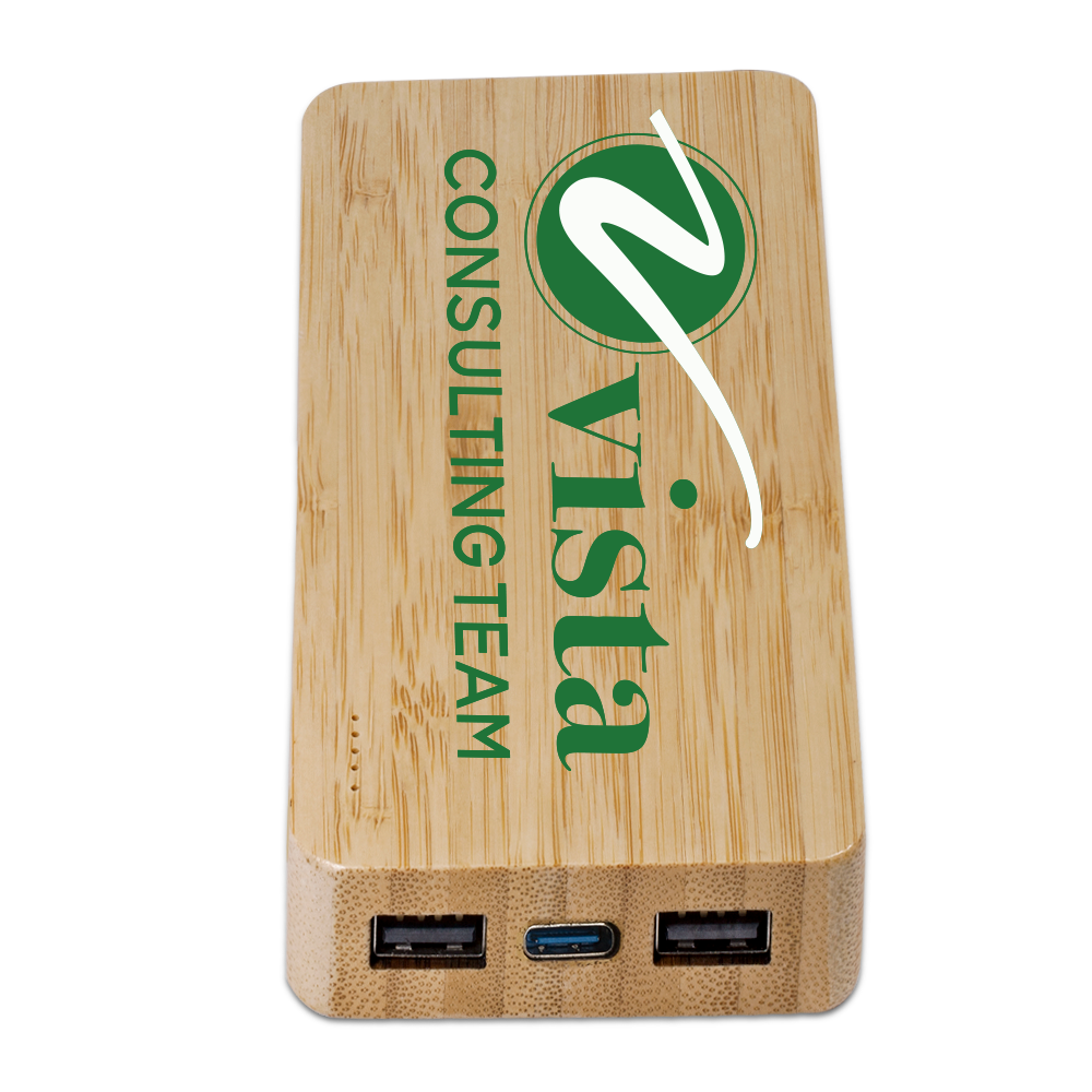 Hayes Street Bamboo Wireless Power Bank 10000 8