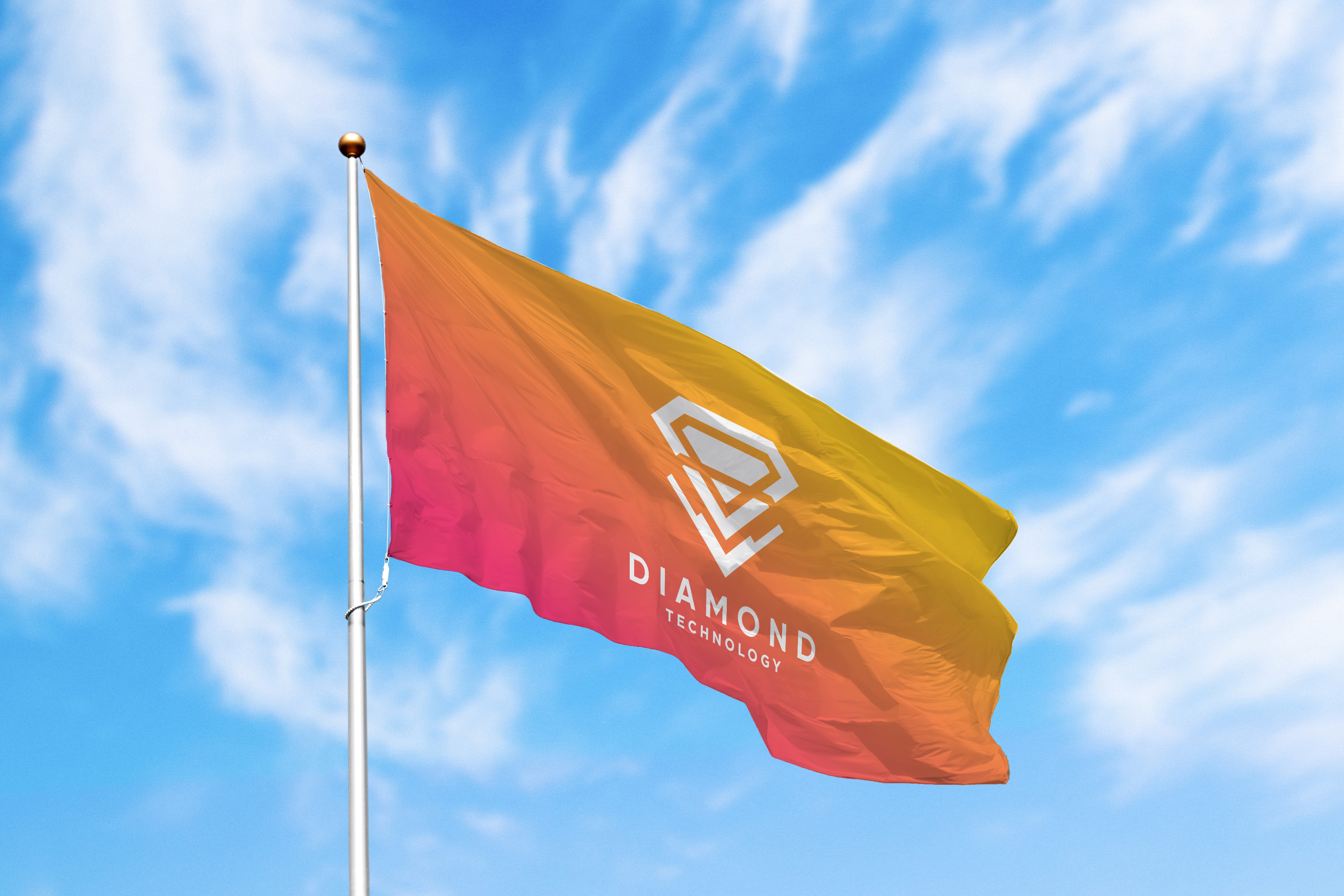 8' x 12' Nylon Flag Single-Sided 4
