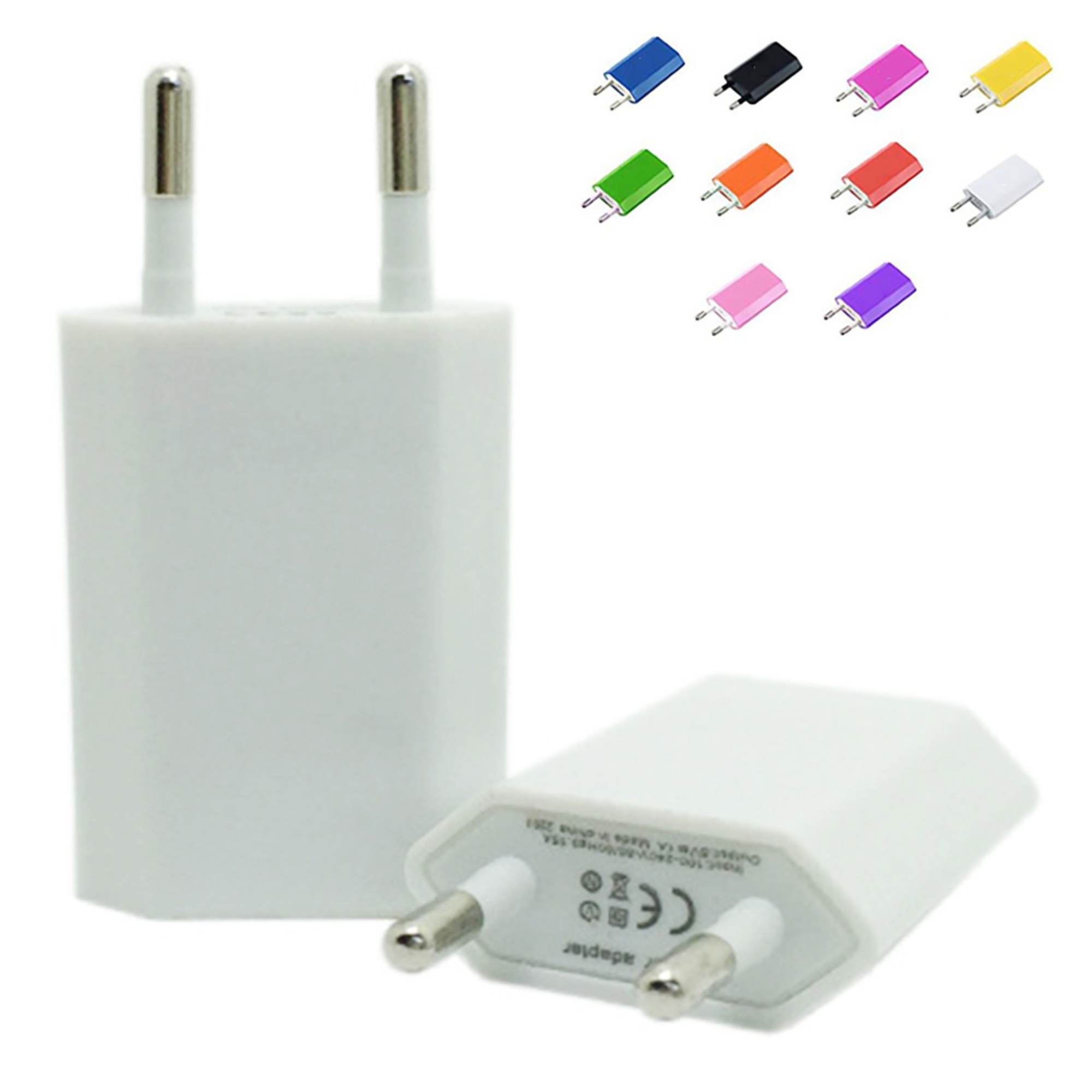 USB Wall Charger with European Plug Adapter