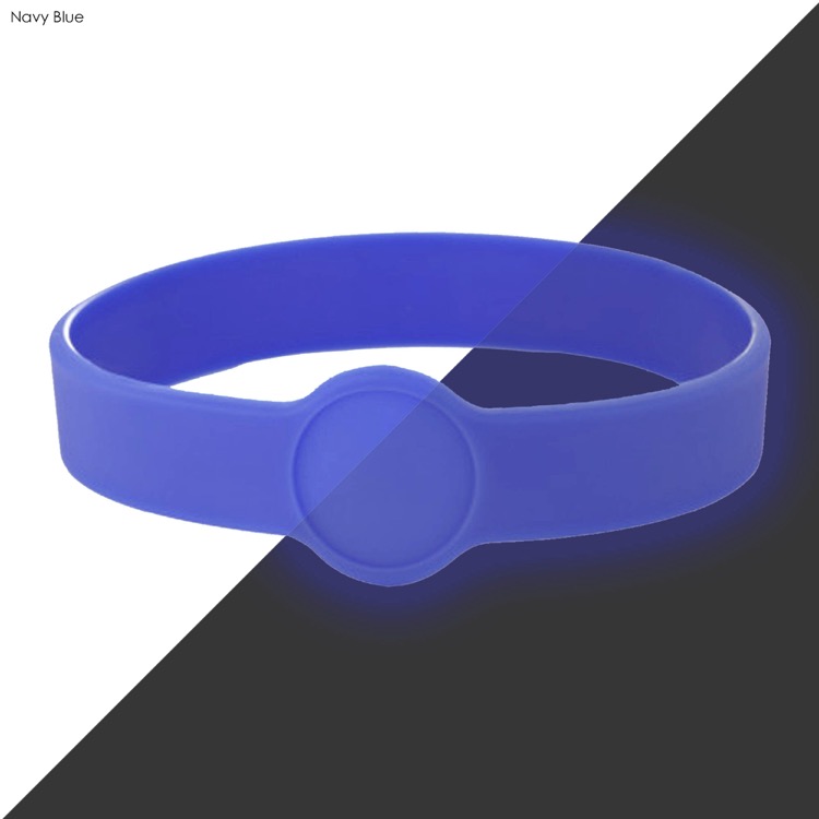 Neon Glow Silicone Wrist Band Custom Design 2
