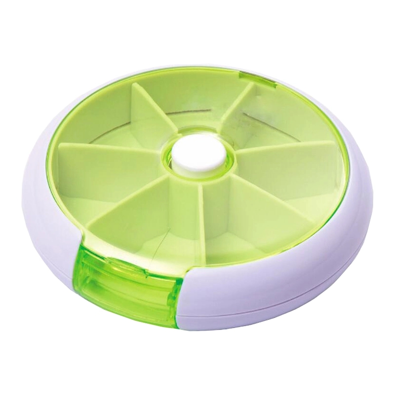 Portable 7 Days Round Twist Pill Box 3