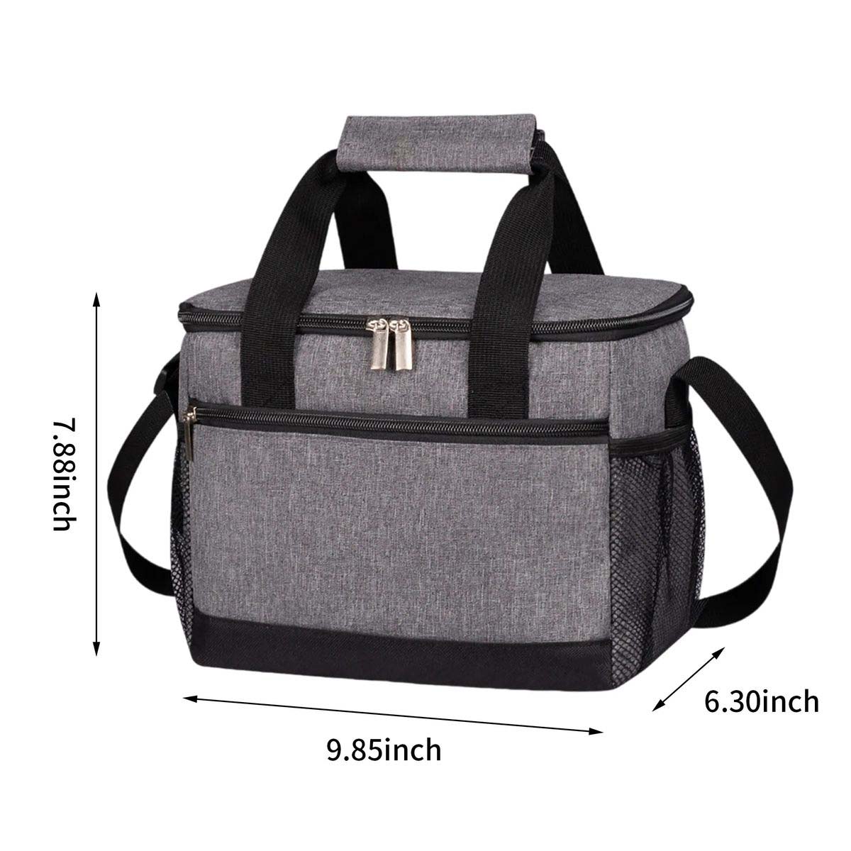8L Waterproof Picnic Cooler Bag with Insulated Interior 4