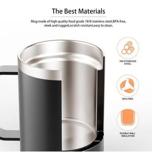 12oz Stainless Steel Smart Heated Coffee Mug Warmer Set 5