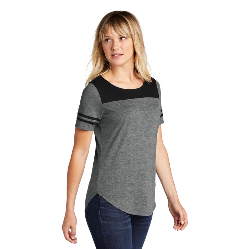 Sport-Tek Women's PosiCharge Tri-Blend Wicking Fan Tee. 10