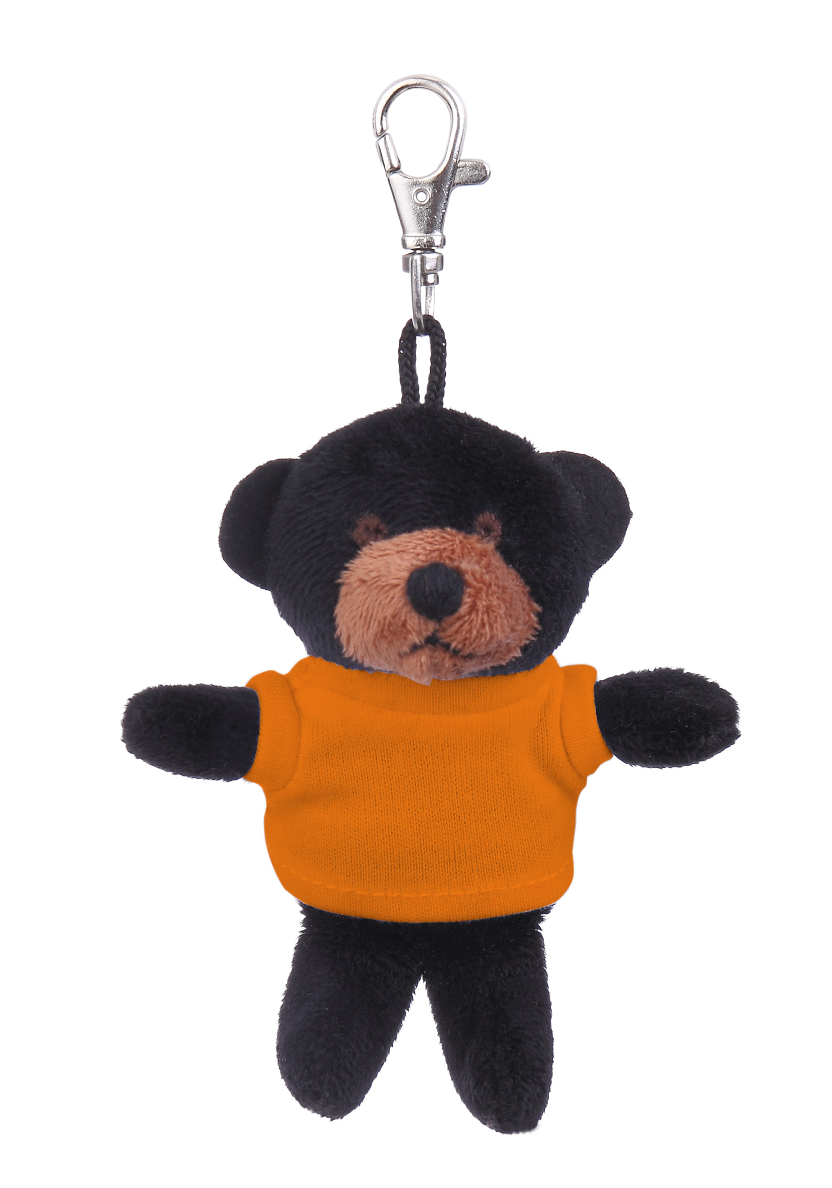 Soft Plush Black Bear Keychain with Tee 15