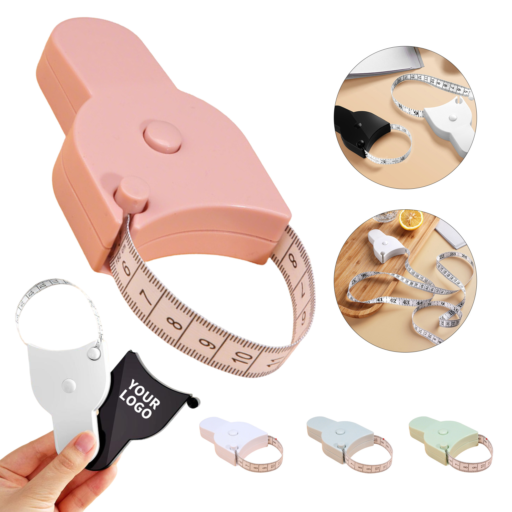 Retractable Body Measuring Tape 150 Centimeter with Lock Button 3