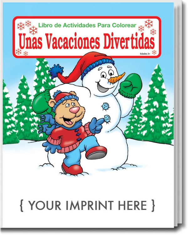 COLORING BOOK - Holiday Fun (Spanish) Coloring & Activity Book 3