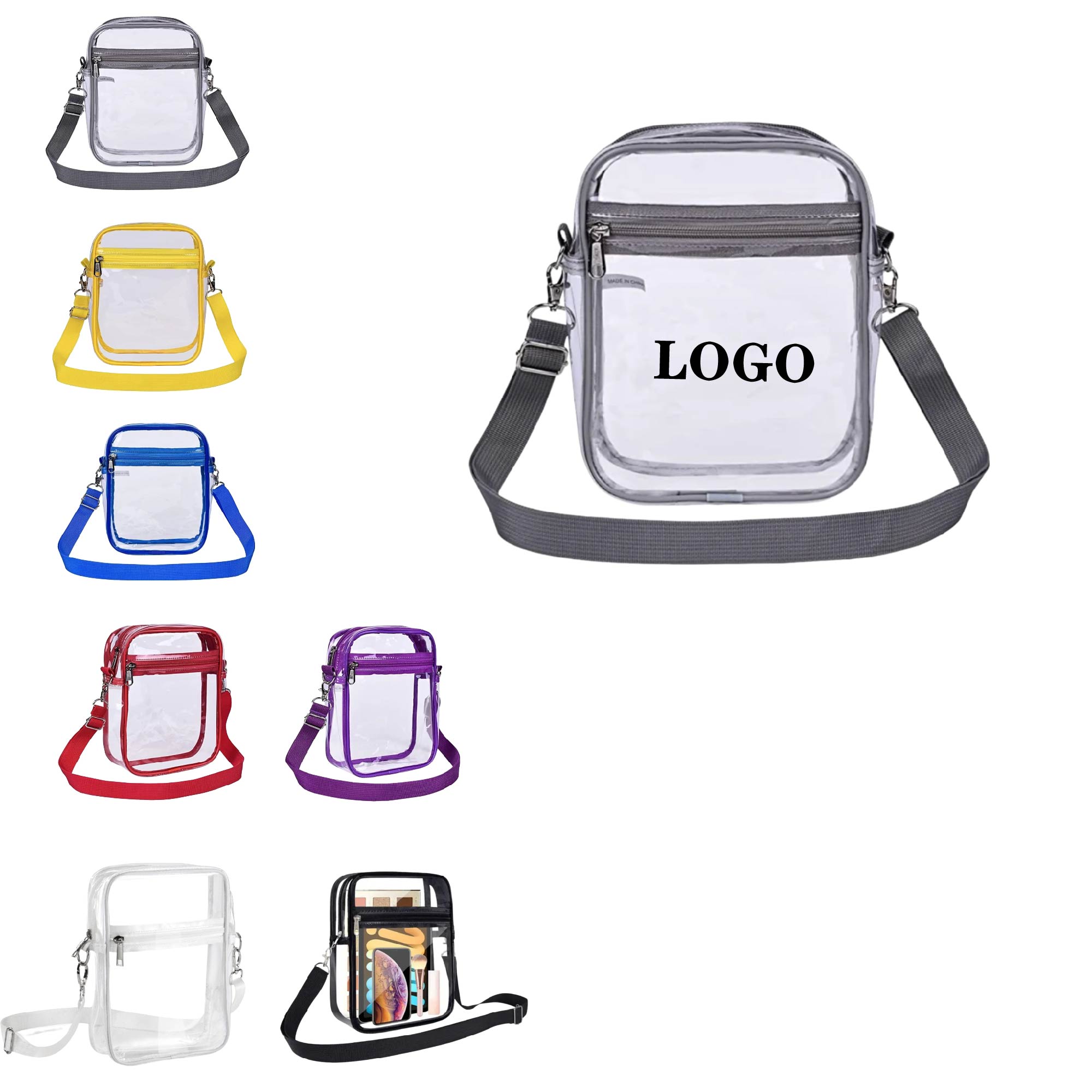 MOQ 10 pcs Transparent Shoulder Purse 2