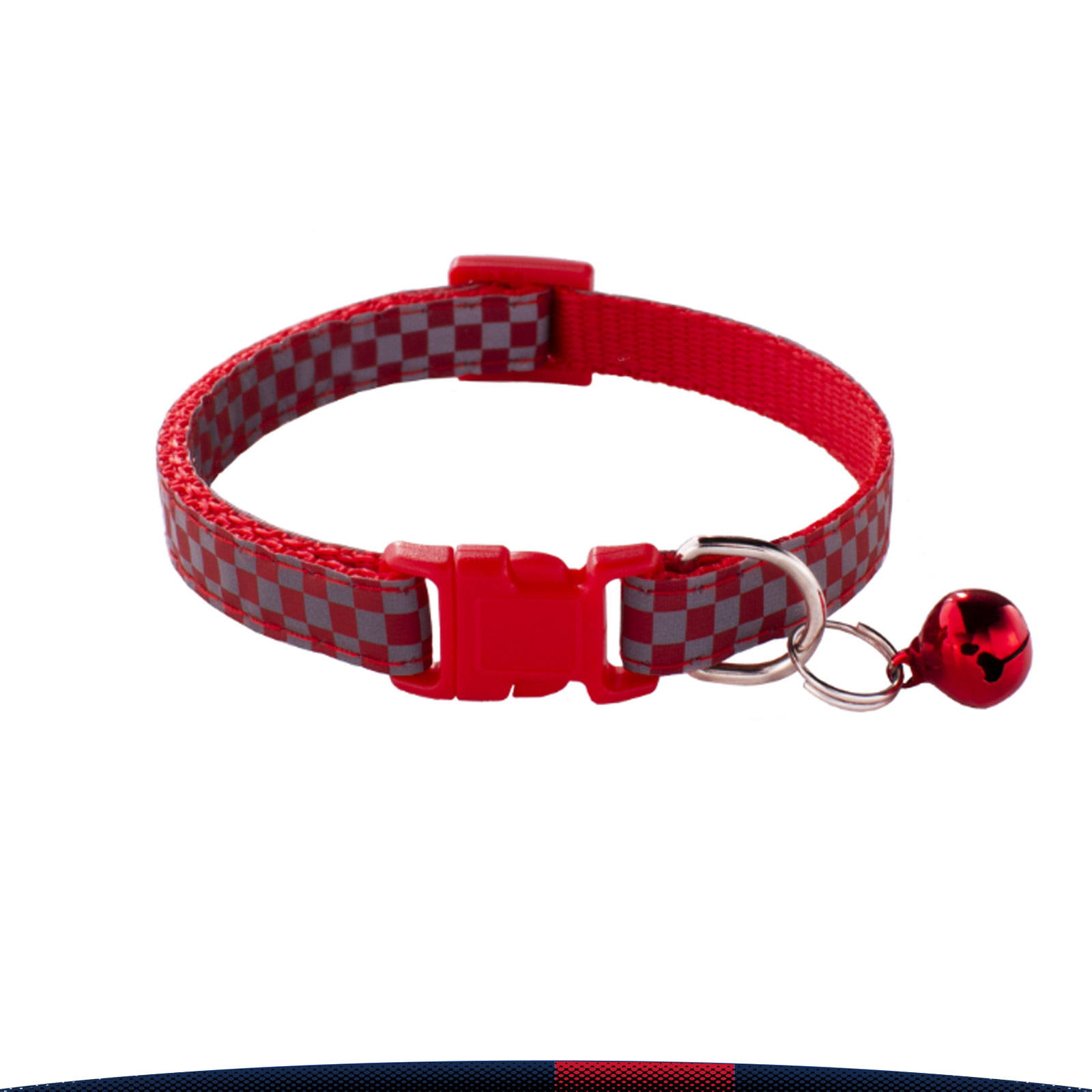 Wagglo Reflective Checkerboard Pet Collar 3