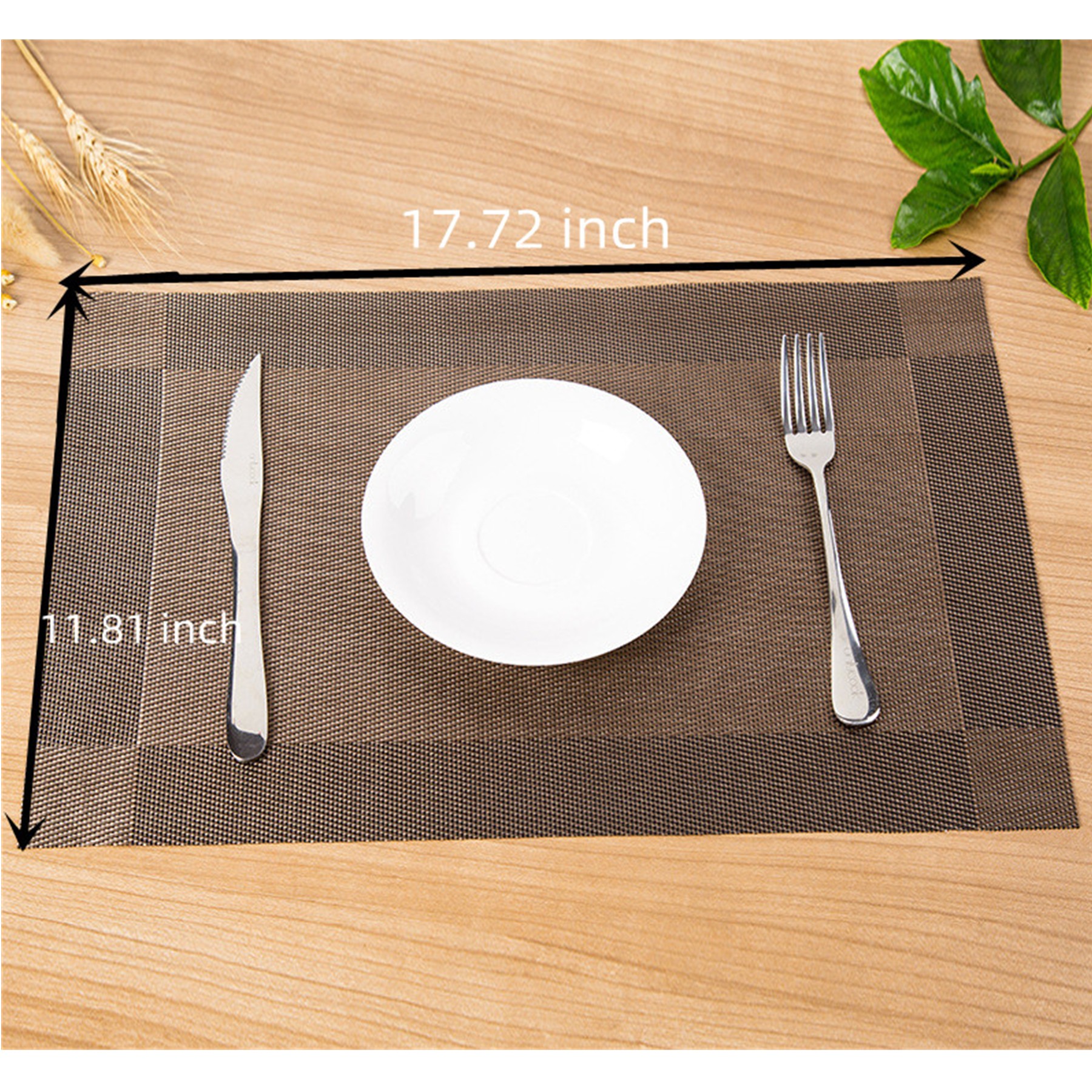 Heat-Resistant Stain Resistant Washable PVC Table Mats 2