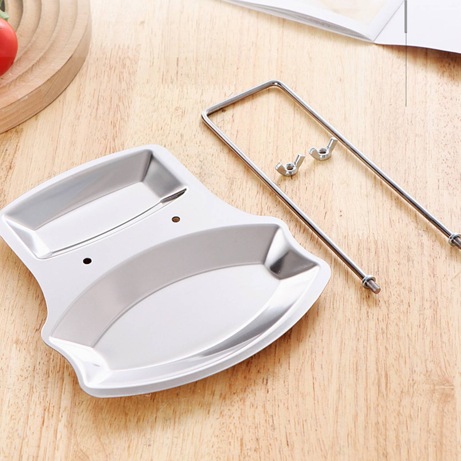 Stainless Steel Kitchen Lid and Spoon Rest Organizer 5